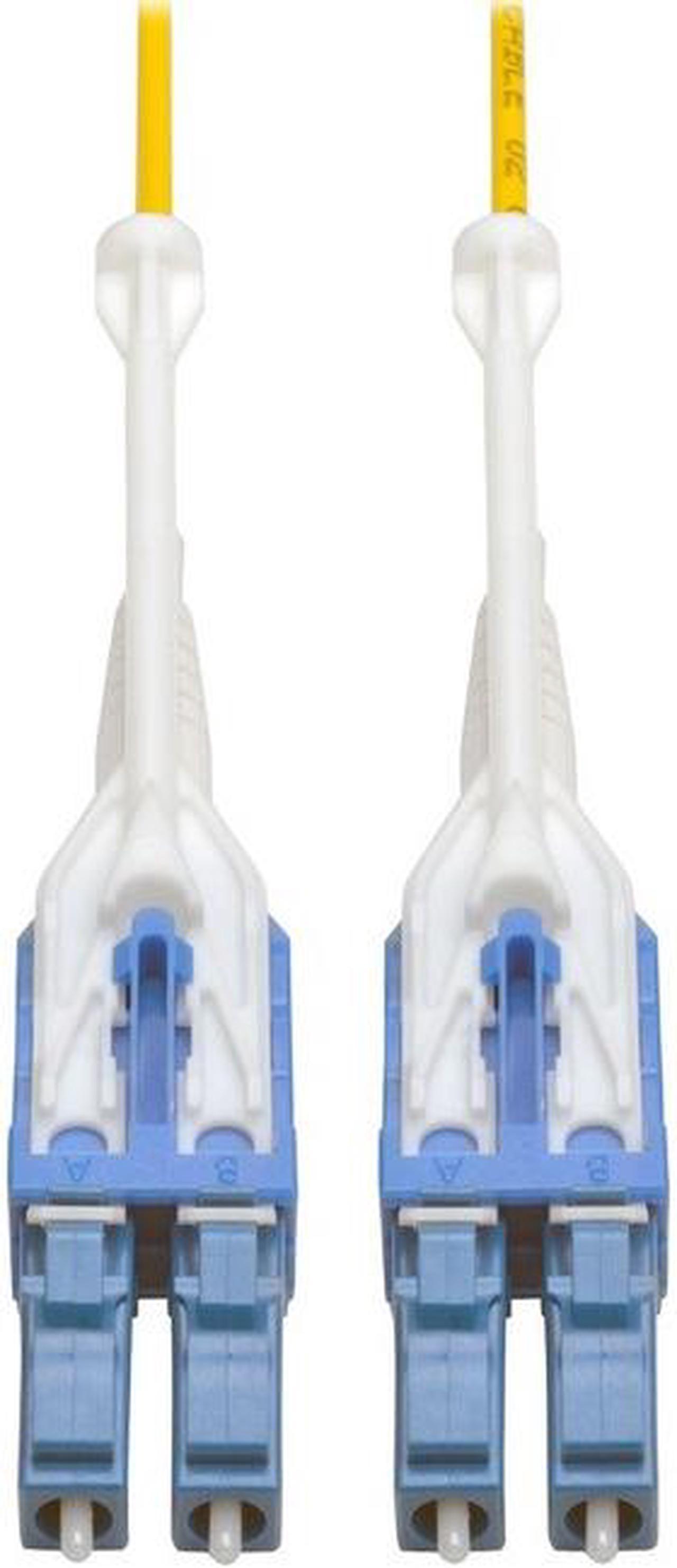 DUPLEX SINGLEMODE 8.3/125 FIBER PATCH CABLE (LC/LC), PUSH/PULL TABS, 2 M (6 FT.)