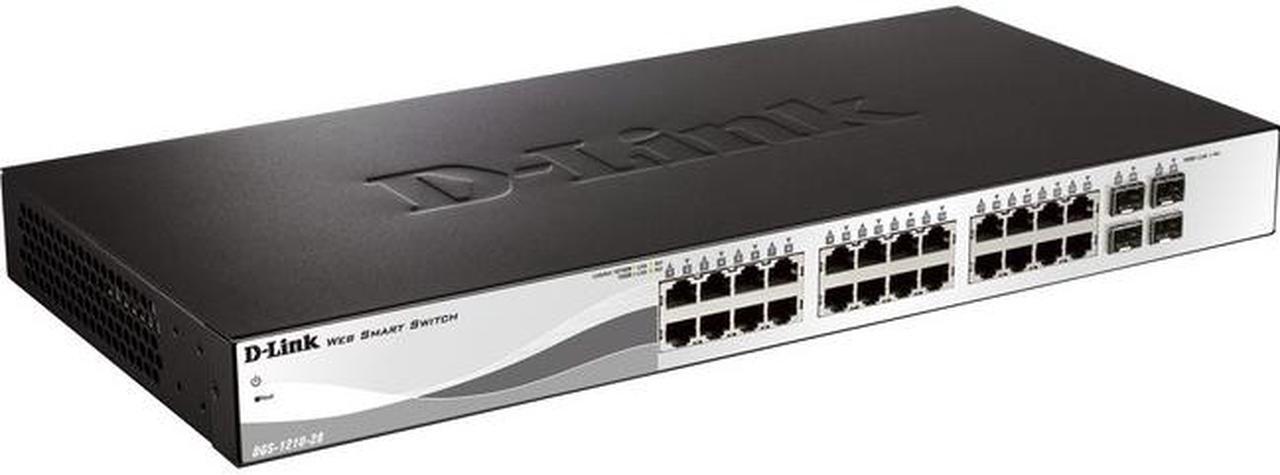 Alt view image 7 of 12 - D-Link WebSmart DGS-1210-28 Ethernet Switch