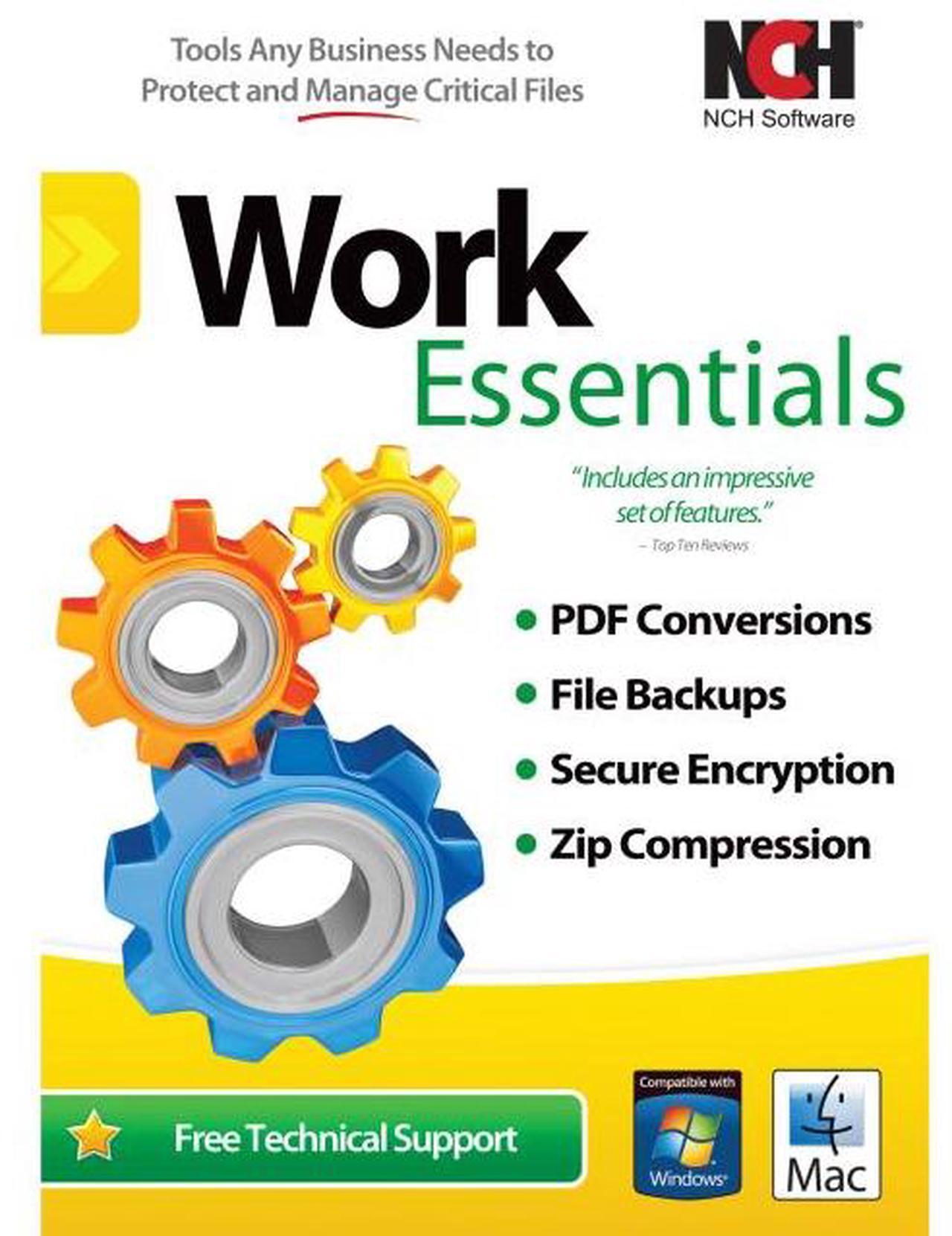 Alt view image 3 of 3 - WORK ESSENTIALS SUITE NCH SOFTWARE (WIN XPVISTAWIN 7WIN 8/MAC OS X10.3 OR LATER)