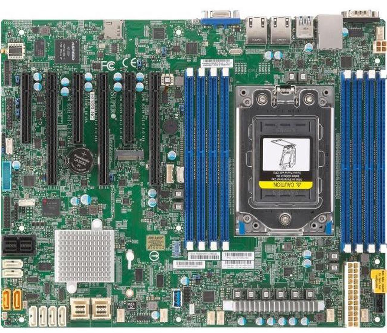 Alt view image 2 of 5 - Supermicro H11SSL-NC-B Socket SP3/ System on Chip/ DDR4/ SATA3&SAS3&USB3.0/ V&2GbE/ ATX Motherboard