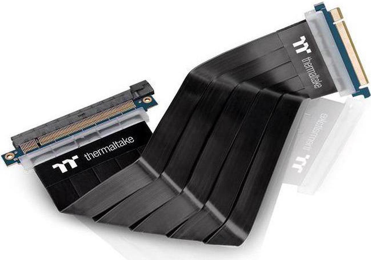 Alt view image 8 of 20 - Thermaltake AC-045-CN1OTN-C1 TT Premium PCI-E x16 3.0 Extender Riser Cable 300mm Graphic Cards - Black