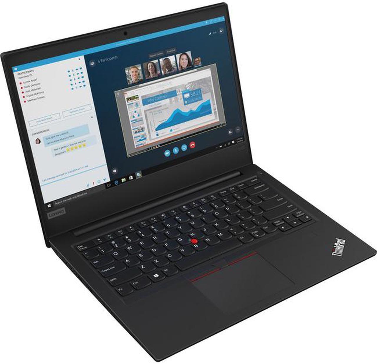 Lenovo Laptop ThinkPad E495 AMD Ryzen 7 3700U 8GB Memory 256 GB SSD AMD Radeon RX Vega 10 14.0" Windows 10 Pro 64-bit 20NE0001US