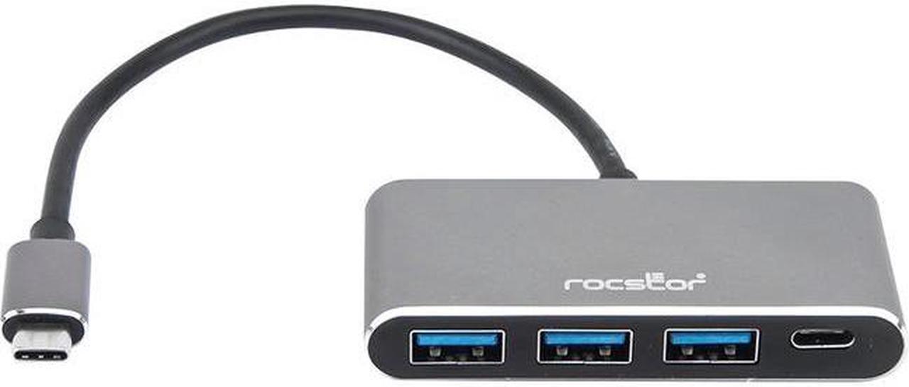 ROCSTOR Y10A200-A1 4PORT USB-C HUB 1XUSB-C AND 3X