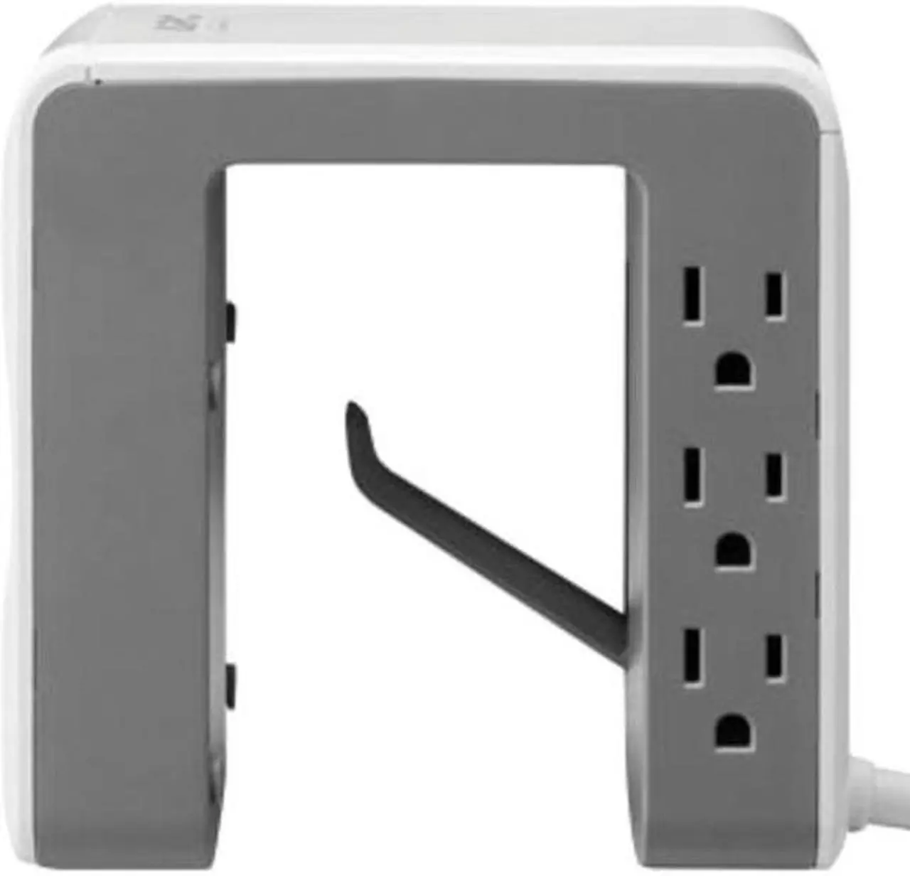 Alt view image 7 of 9 - APC Desk Mount Power Station, 6 Outlet U-Shaped Surge Protector, 1080 Joule of Surge Protection with 4 USB A Charging Ports (PE6U4W)