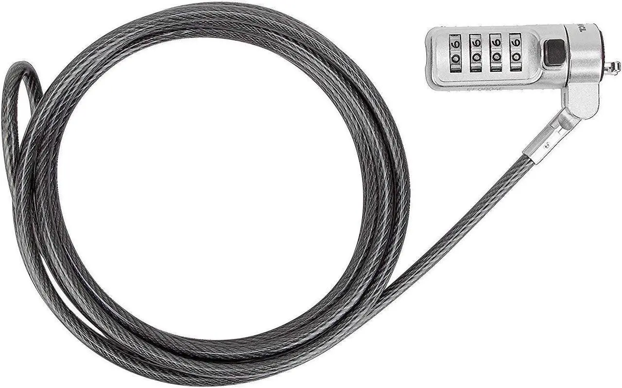 Alt view image 12 of 20 - Targus DEFCON Cable Lock - Resettable - Galvanized Steel - 6.50 ft - For Notebook - ASP66GLX