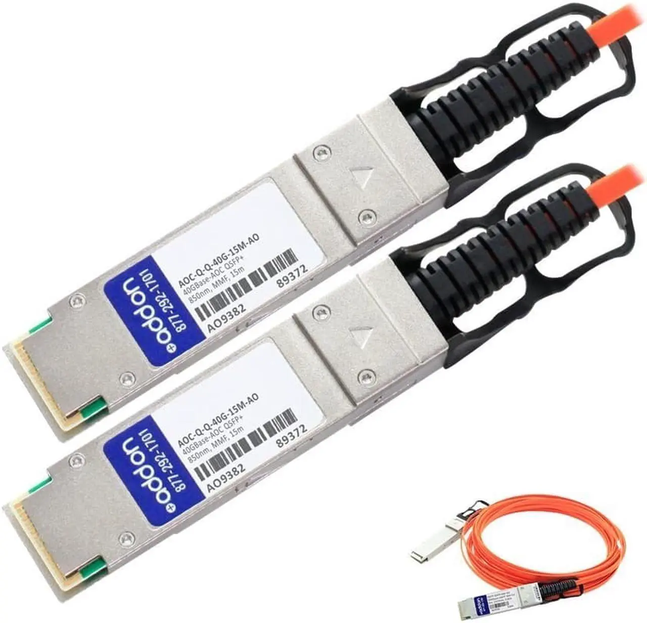 Alt view image 4 of 5 - AddOn Arista Networks AOC-Q-Q-40G-15M Compatible TAA Compliant 40GBase-AOC QSFP+ to QSFP+ Direct -