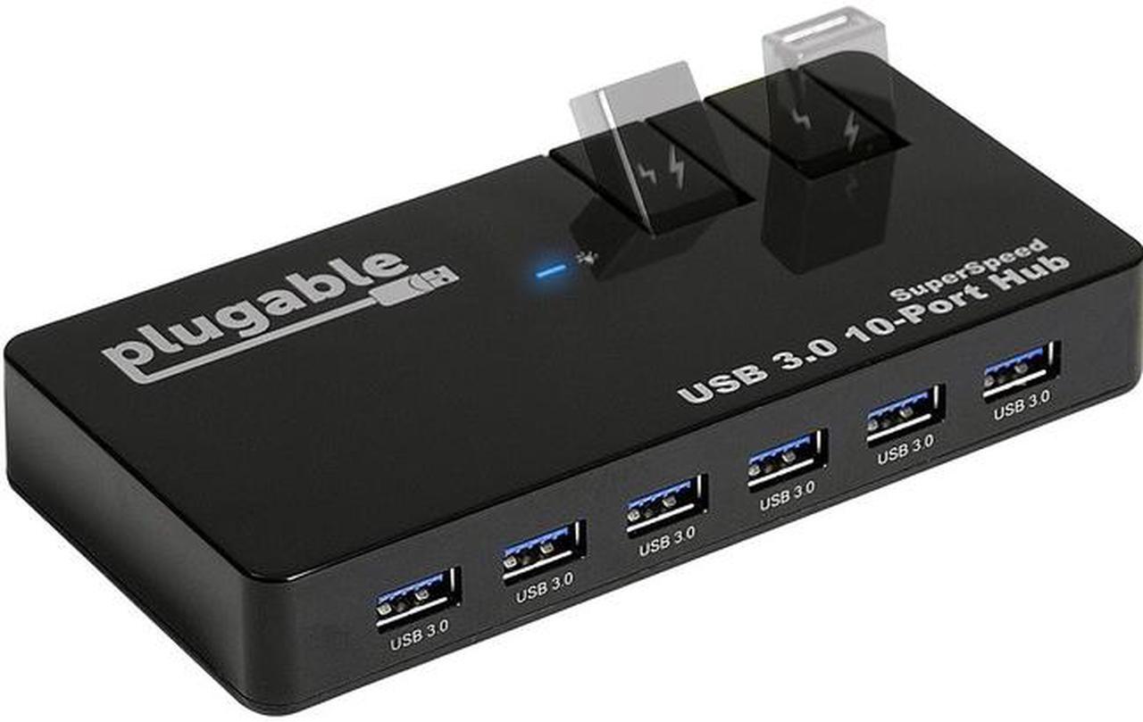 Main image of Plugable 2 Flip-Up Ports With Bc 1.2 Charging Support For Android Apple Ios And Windows Mobile Devices
