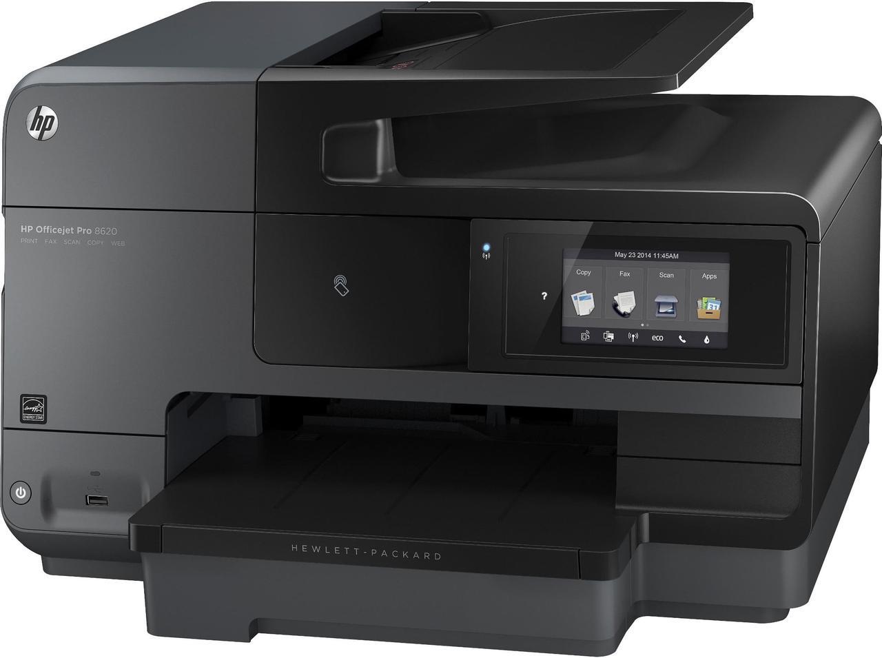 Alt view image 3 of 6 - HP Officejet Pro 8600 8620 Inkjet Multifunction Printer - Color - Plain Paper Print - Desktop