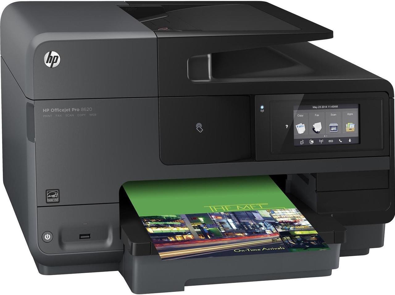 Alt view image 5 of 6 - HP Officejet Pro 8600 8620 Inkjet Multifunction Printer - Color - Plain Paper Print - Desktop