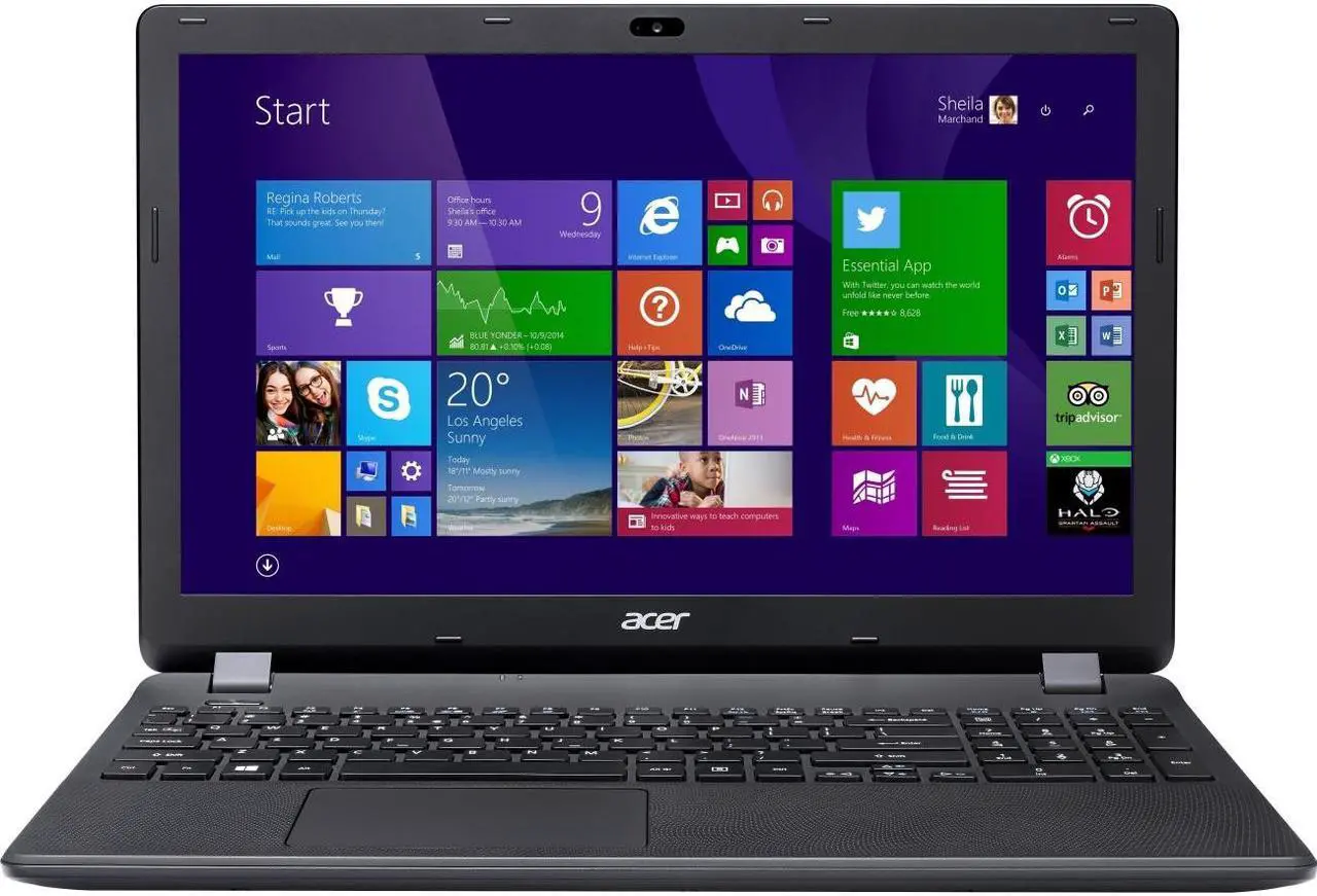 Main image of Acer Laptop Aspire Intel Celeron N2840 4GB Memory 500GB HDD Intel HD Graphics 15.6" Non-Touch Screen Windows 8.1 64-Bit ES1-512-C9Y5