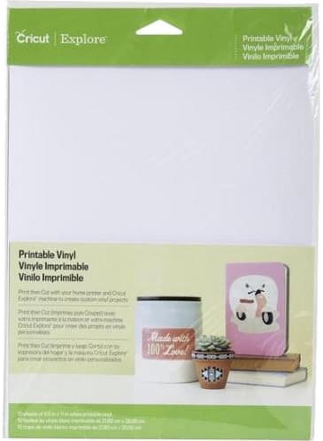 Main image of Provo Craft 2002636 Cricut Printable Vinyl 8.5" x 11" - 10 Sheets/Pack