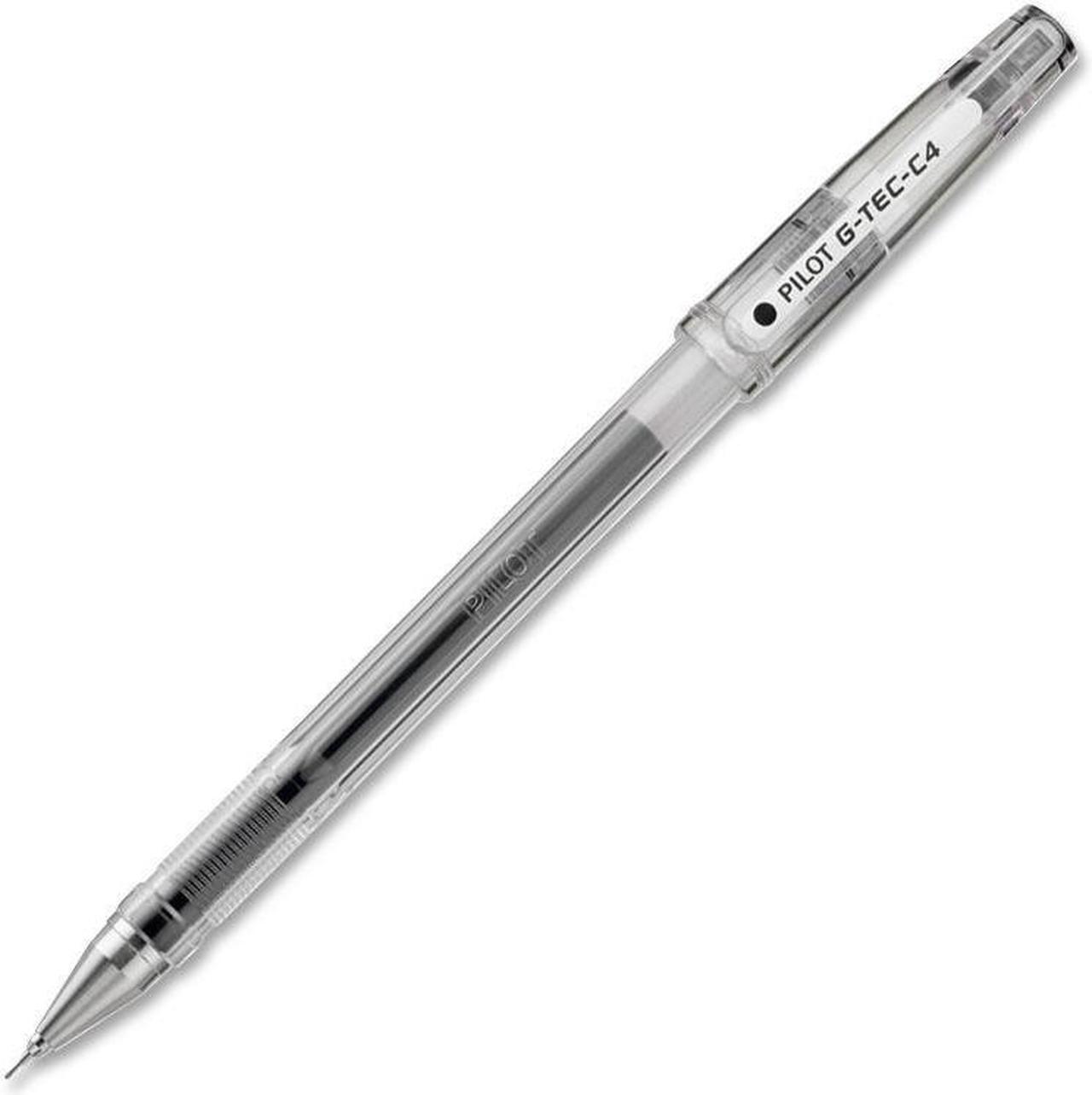 Main image of Pilot 35491 G-Tec-C Ultra Gel Pen, Fine Pen Point Type - 0.4 mm Pen Point Size - Black Gel-based Ink - Clear - 1Each