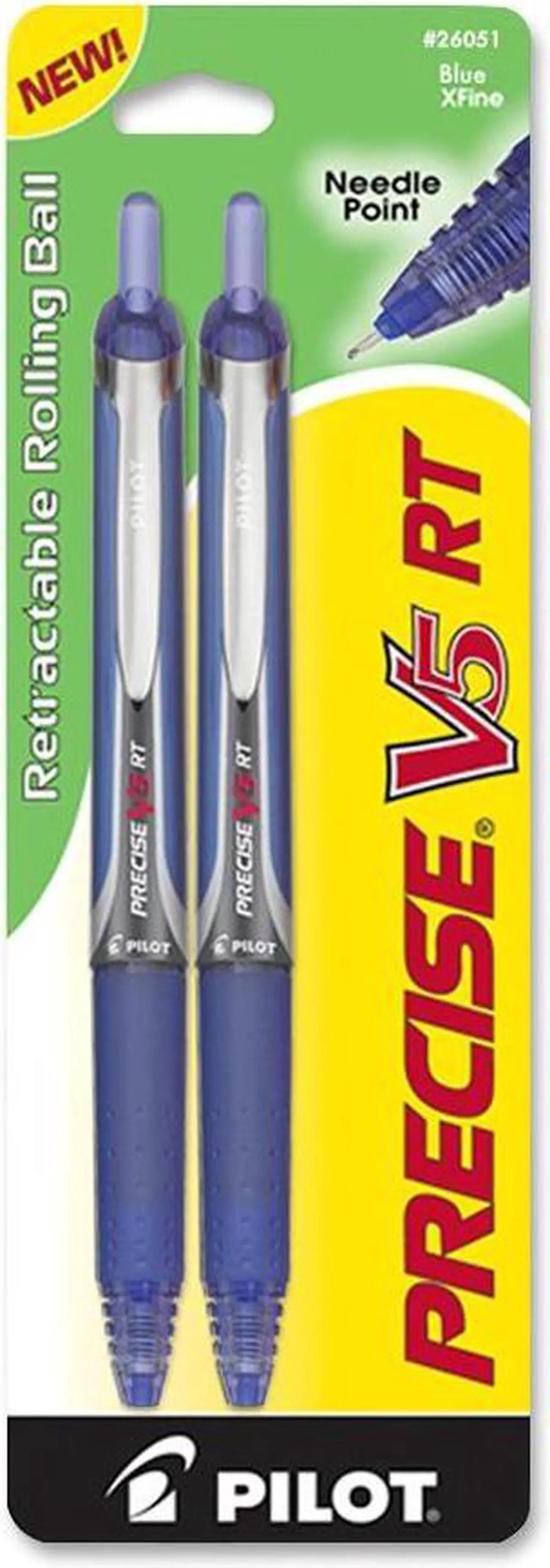 Alt view image 4 of 7 - Precise V5 Retractable Roller Ball Pen 2 Pk*6