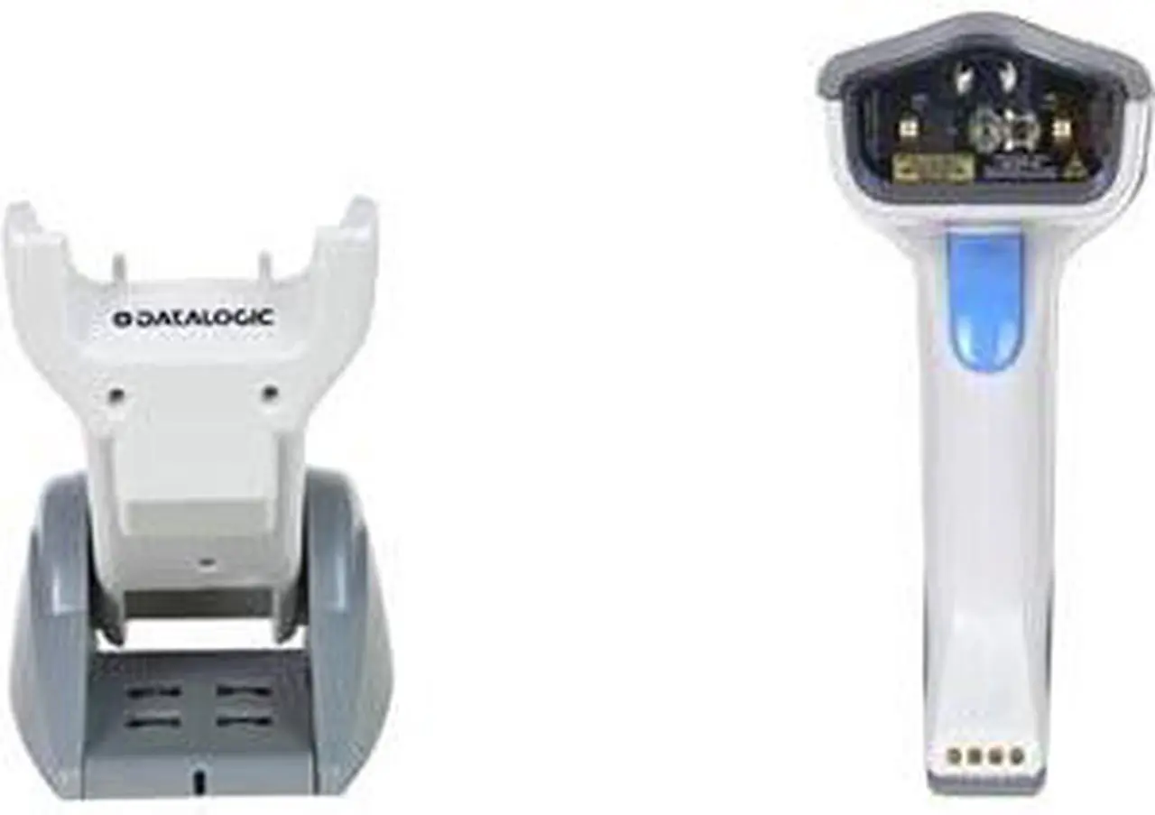 Alt view image 2 of 6 - Datalogic Gryphon GBT4430-WH-BTK2 GBT4400 Kit, RS-232, Scanner, Base/Charger BC4030-BK-BT, Power Supply 8-0935, and Cable 90G000008