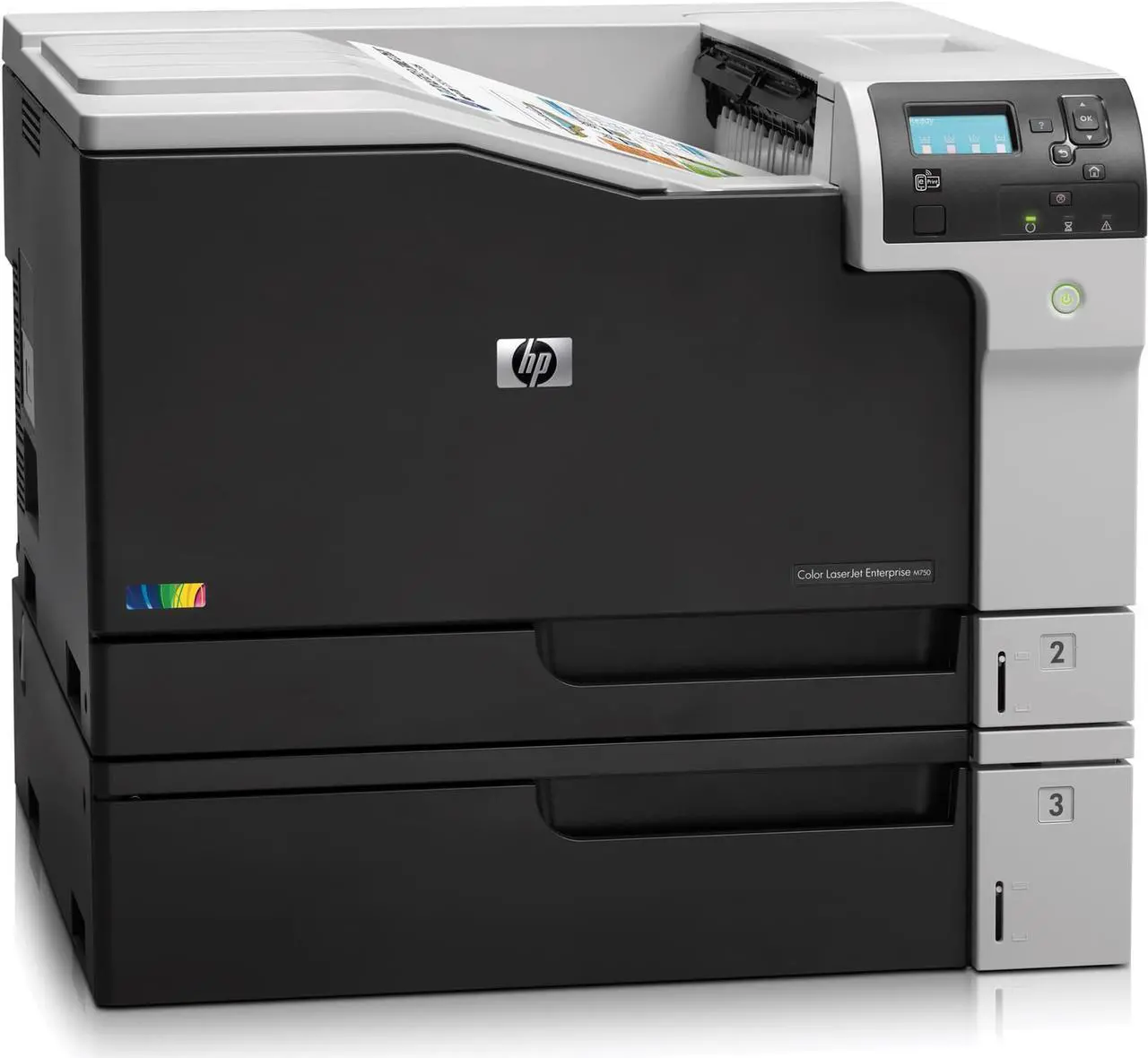 Alt view image 10 of 16 - HP LaserJet Enterprise M750n (D3L08A#BGJ) Duplex 600 x 600 dpi USB / Ethernet Color Laser Printer