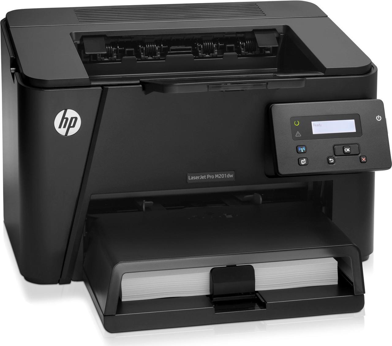 Alt view image 2 of 6 - HP LaserJet Pro M201dw Laser Printer - Monochrome - 1200 x 1200 dpi Print - Plain Paper Print - Desktop