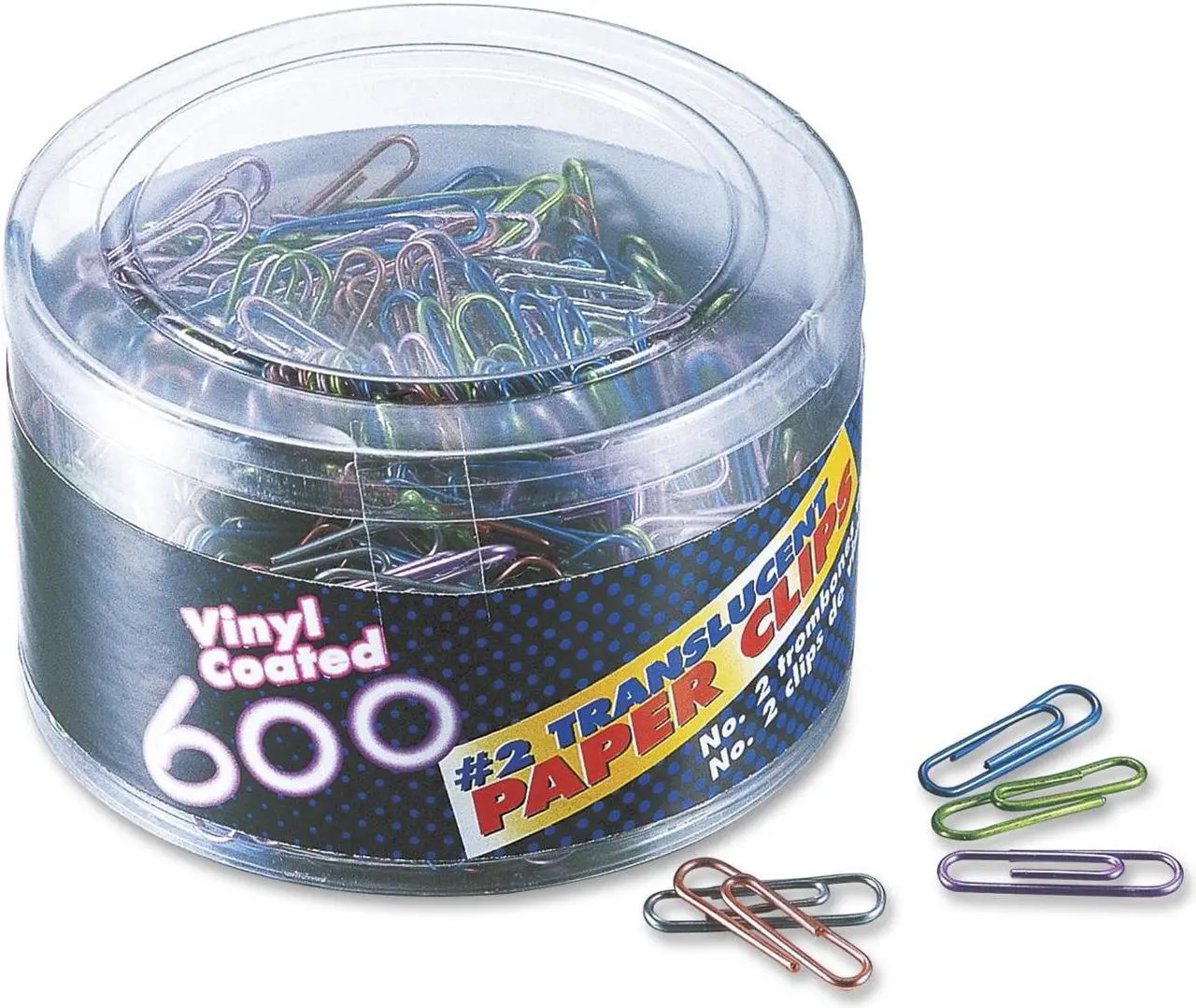 Alt view image 2 of 2 - Officemate Translucent Vinyl Paper Clips