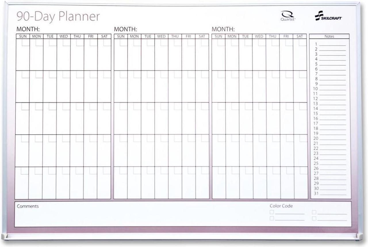 SKILCRAFT 7110-01-407-0160 Dry Erase Planner