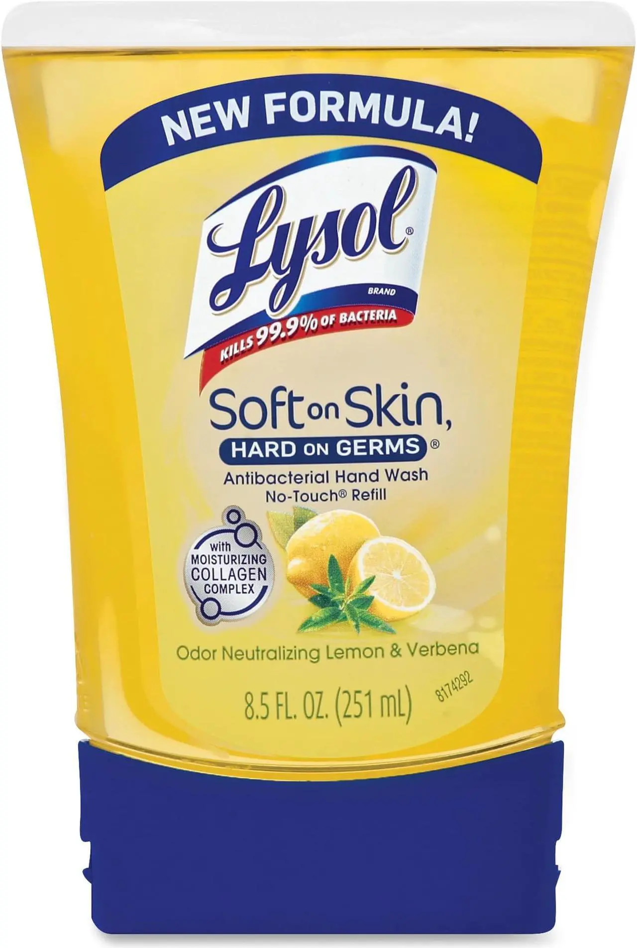 Alt view image 2 of 8 - LYSOL No-Touch Hand Soap Refill 8.5oz Lemon & Verbena Scent 00379