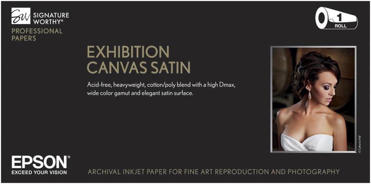 Epson - S045253 - Exhibition Canvas Satin, 60 x 40 ft. Roll