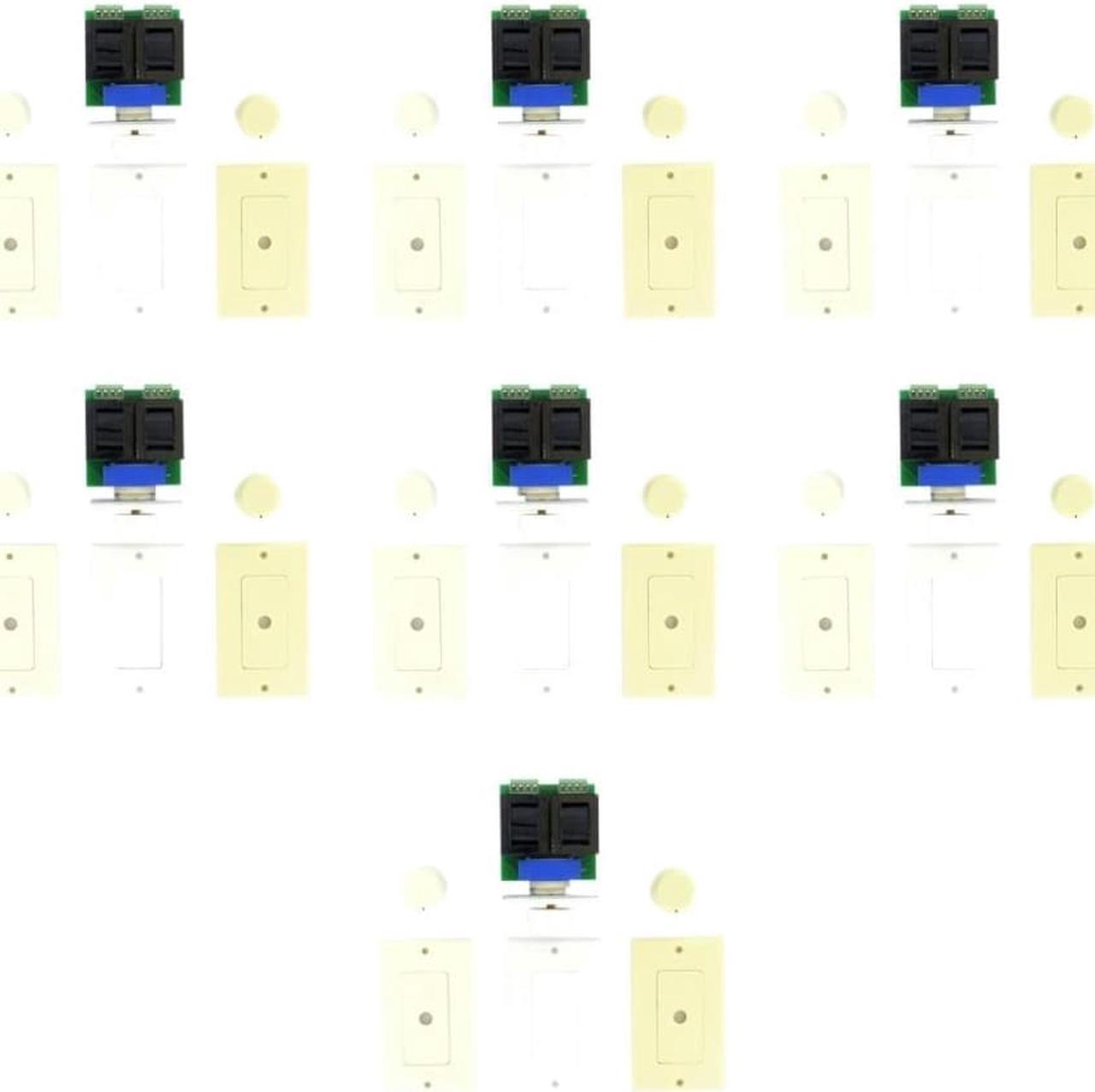 Alt view image 2 of 7 - Acoustic Audio AAVCD3C Speaker Volume Control 3 Color White Ivory Almond 7 Pack