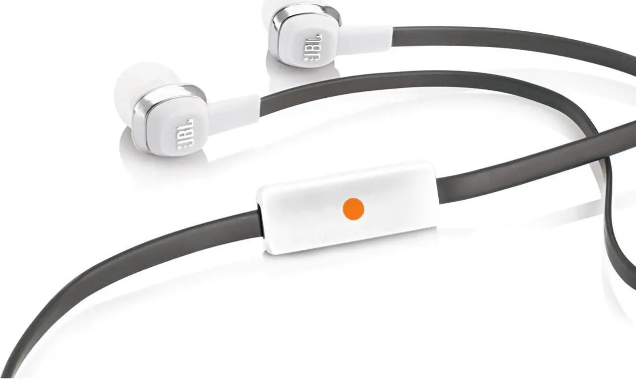 Alt view image 4 of 5 - JBL J22A High-Performance In-Ear Headphones with Microphone - White