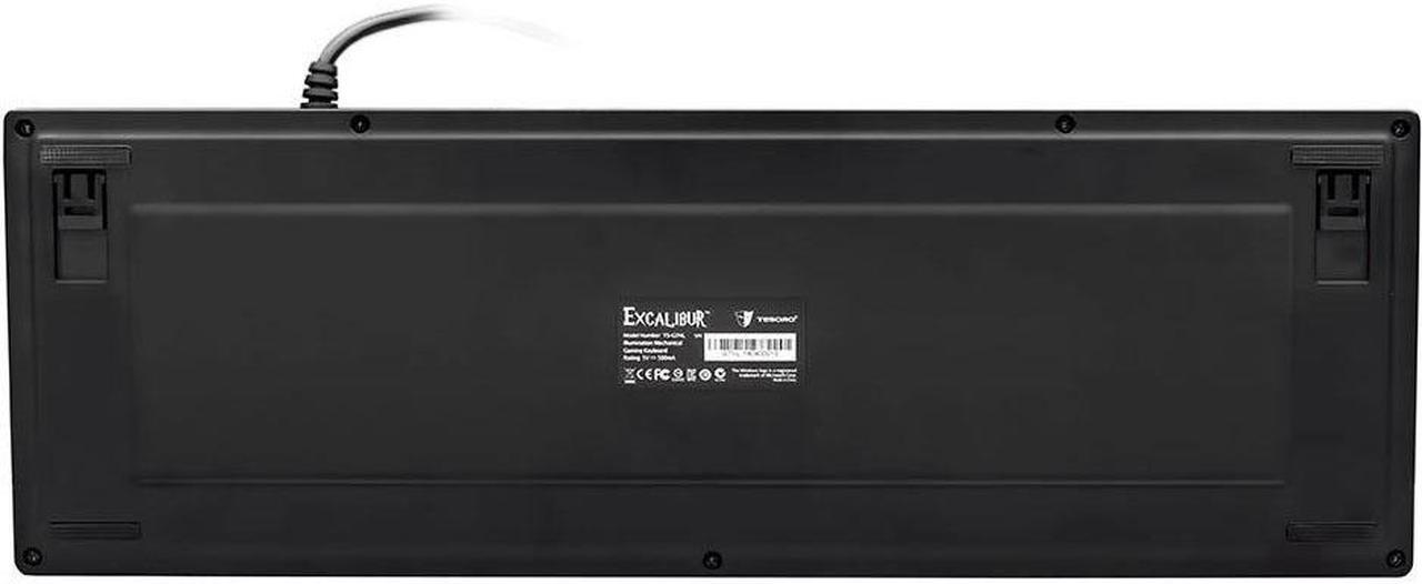 Alt view image 12 of 13 - Tesoro Excalibur G7NL Backlit Mechanical Gaming Keyboard w/ Blue Switch