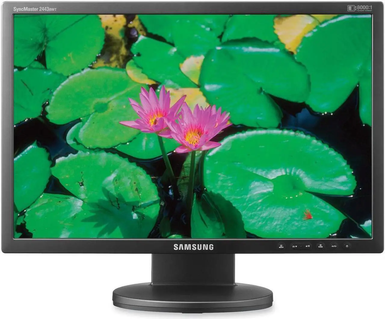 Main image of SAMSUNG 2443BWT Matte Black 24" 5ms  Widescreen LCD Monitor with Height& Pivot Adjustments 300 cd/m2 DC 20000:1(1000:1) w/ HDCP Support