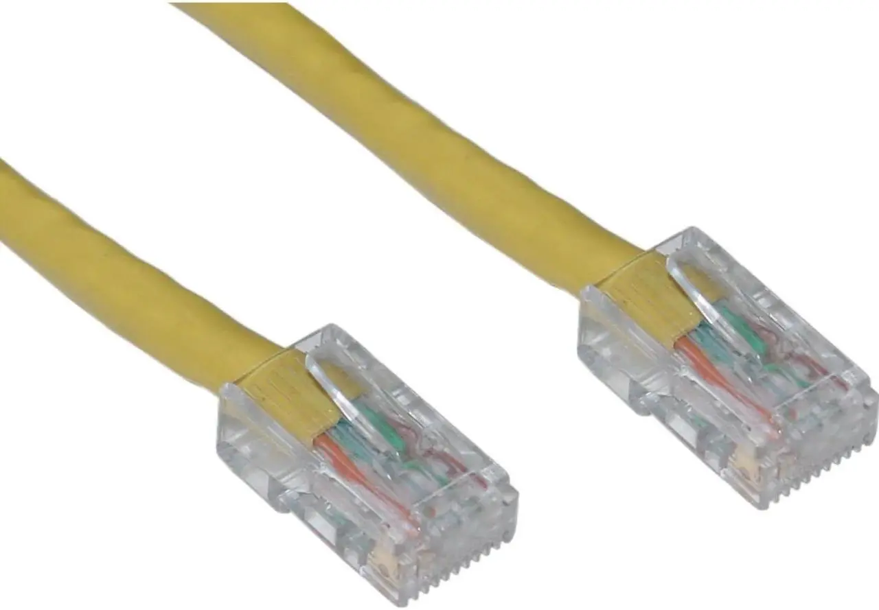 Alt view image 3 of 4 - Cable Wholesale Cat 6 Yellow Ethernet Patch Cable, Bootless, 10 Foot