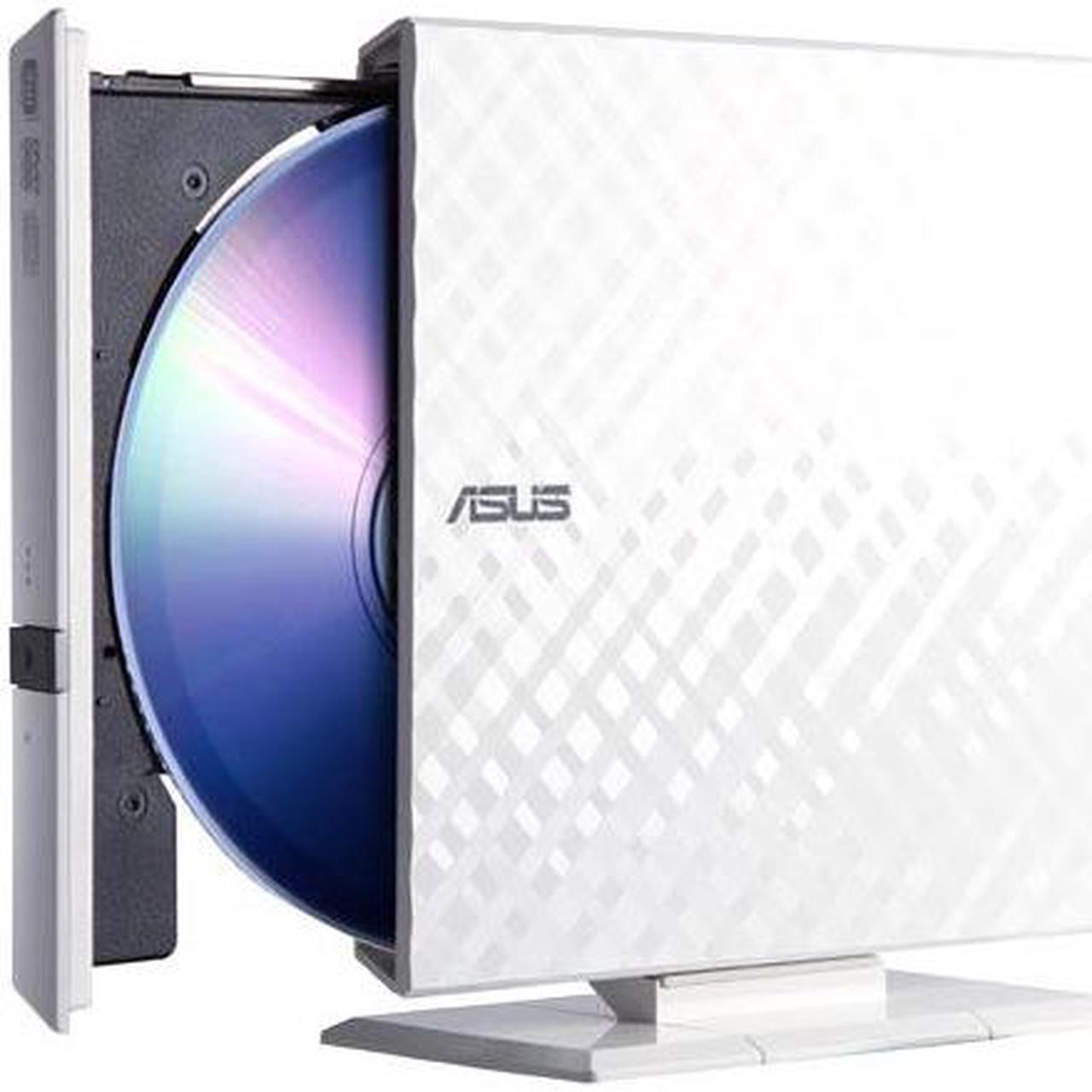 Alt view image 2 of 6 - Asus SDRW-08D2S-U SDRW-08D2S-U DVD-Reader - External - Retail Pack - Black, White