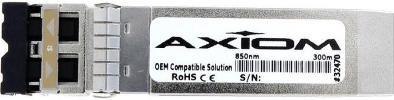 Axiom SFP+ Transceiver Modules are certified 100% compliant in all OEM applications. They are pre-configured with an application specific code to meet the requirement set forth by the router and switch OEMs. Axiom compatible transceivers pe