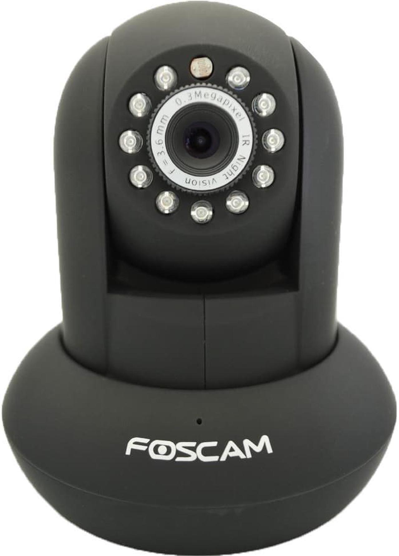 Alt view image 2 of 5 - Foscam F18910W Wireless/Wired Pan & Tilt 480 TVL Dome-Shaped IP Surveillance Camera w/ IR-Cut Filter (Black)