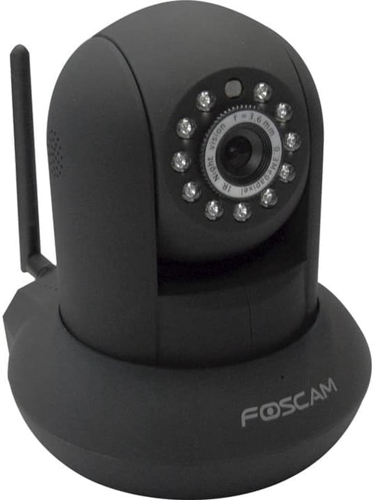 Alt view image 4 of 5 - Foscam F18910W Wireless/Wired Pan & Tilt 480 TVL Dome-Shaped IP Surveillance Camera w/ IR-Cut Filter (Black)