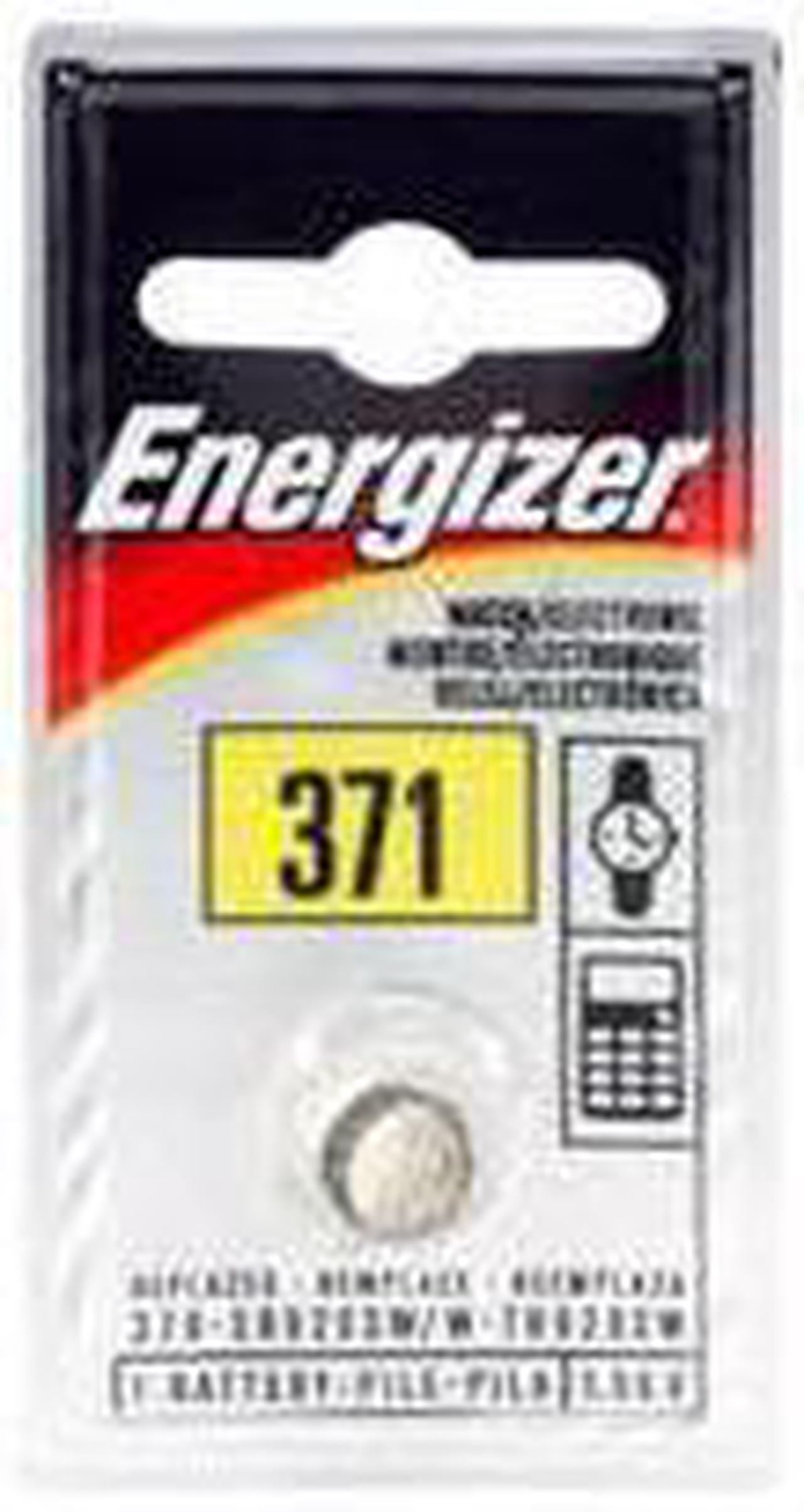 Main image of Energizer-Eveready 09645 - 371 1.55 Volt Button Cell Watch / Calculator Battery (371BP)
