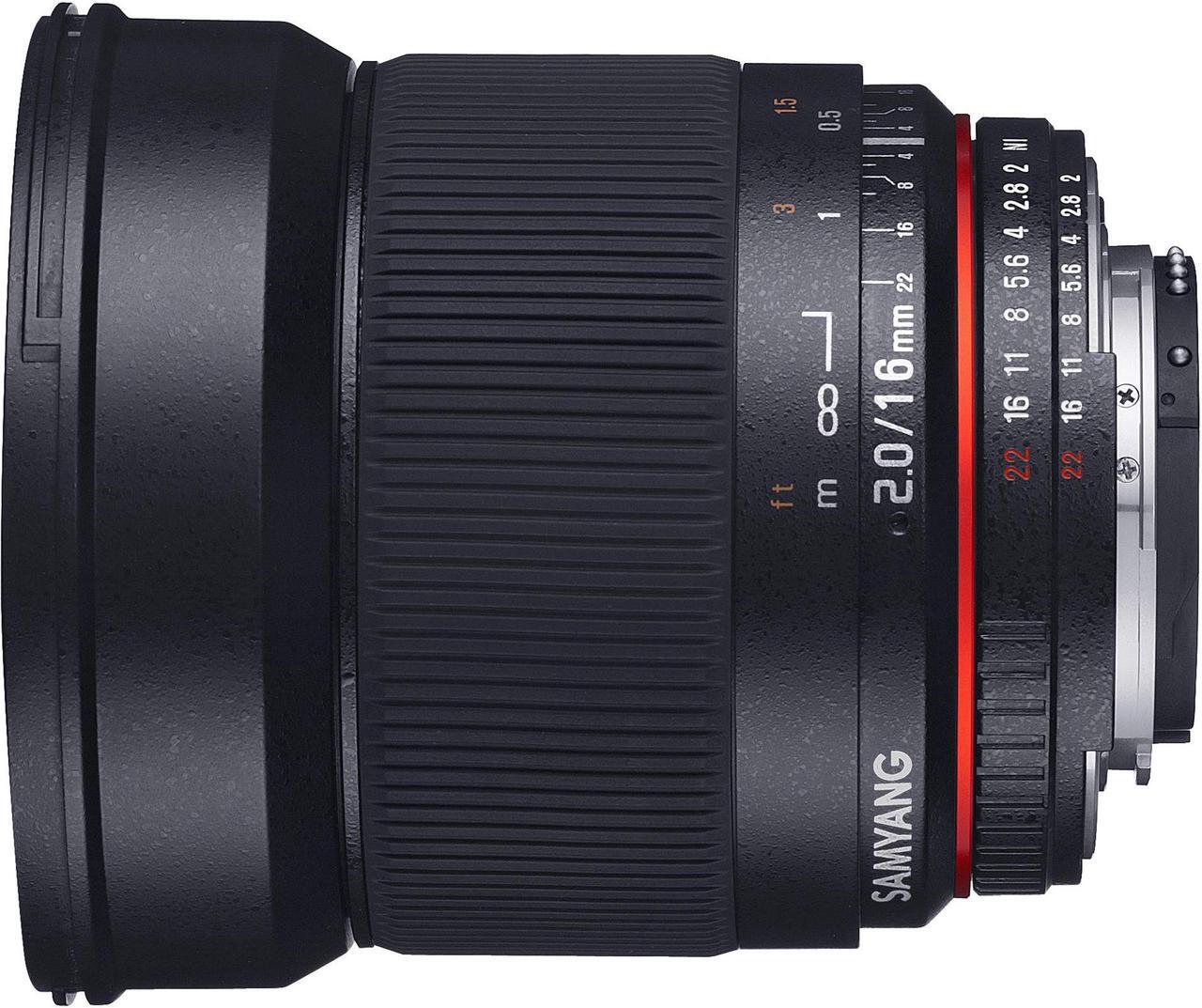 Main image of Samyang - 16 mm - f/2 - Ultra Wide Angle Lens for Sony E
