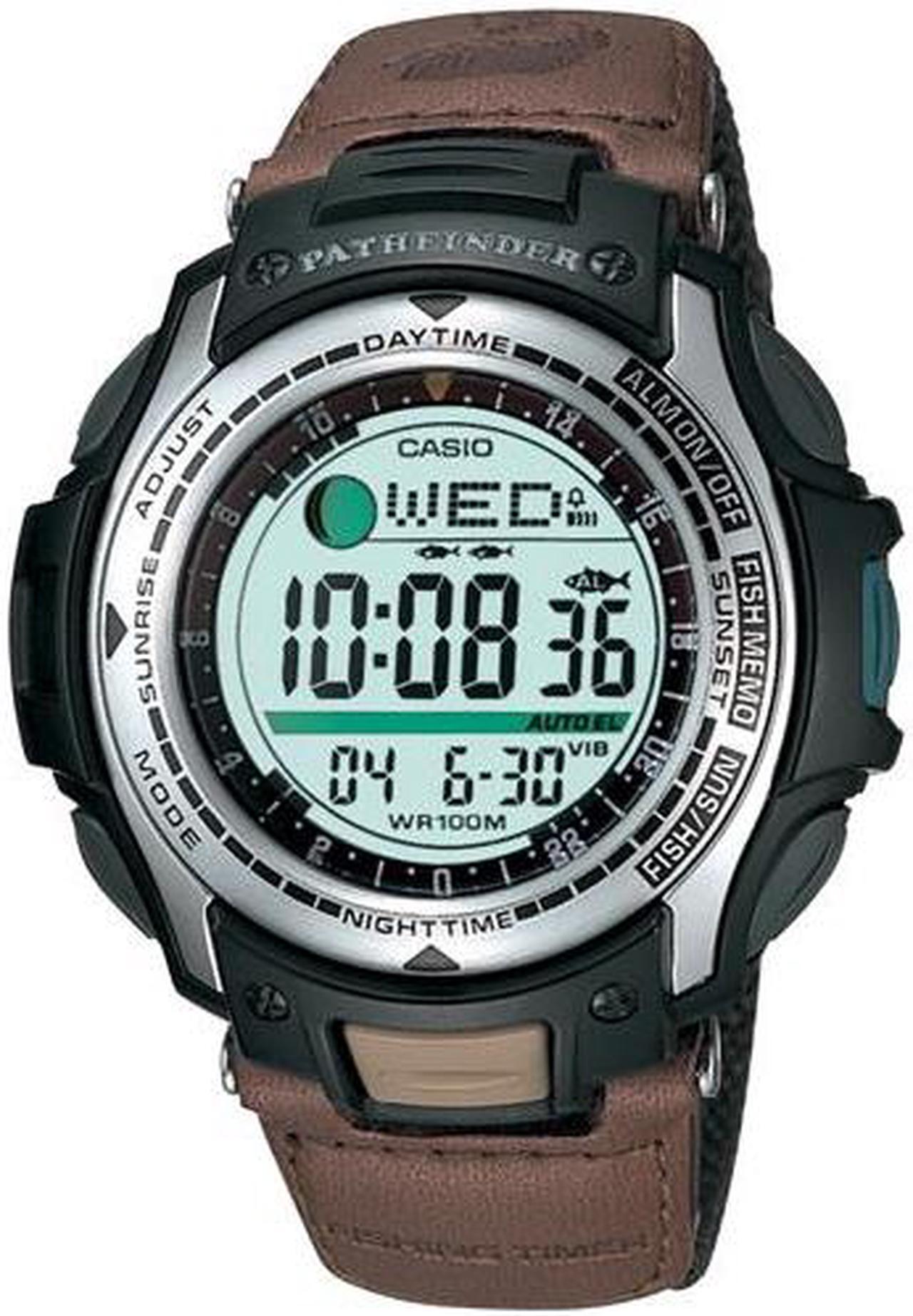 Alt view image 10 of 10 - Casio Pathfinder Fishing And Hunting Timer Mens Watch PAS400B-5V