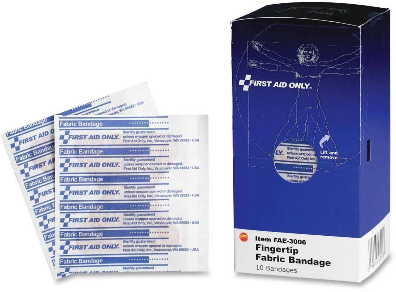 Alt view image 2 of 7 - First Aid Only Fingertip Fabric Bandages