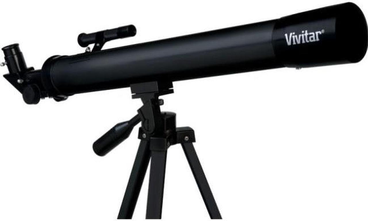 Alt view image 2 of 12 - Vivitar VIV-TEL-50600 60x/120x Refractor Telescope with Tripod