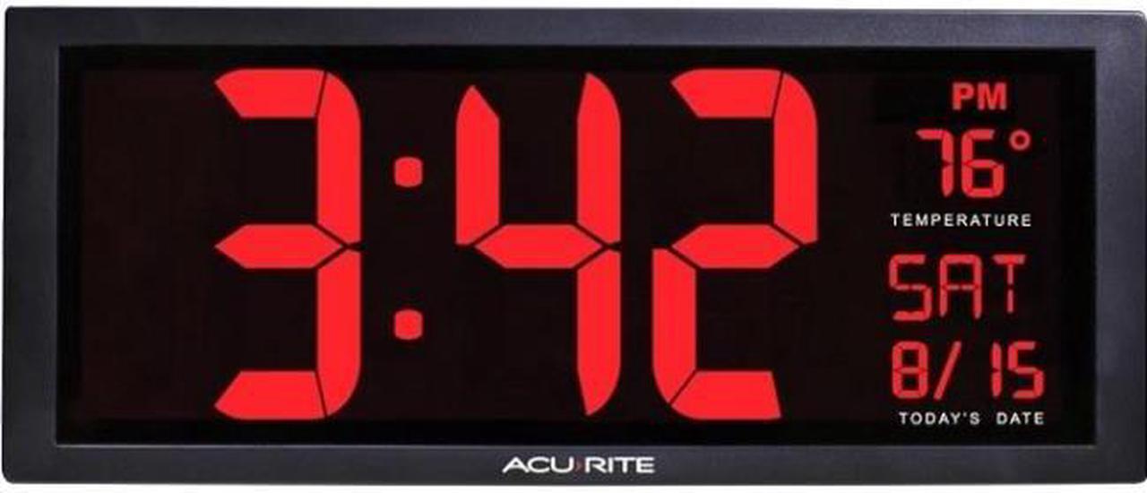 Alt view image 6 of 12 - CHANEY INSTRUMENTS 75127 AcuRite Digit 14.5 Wall Clock