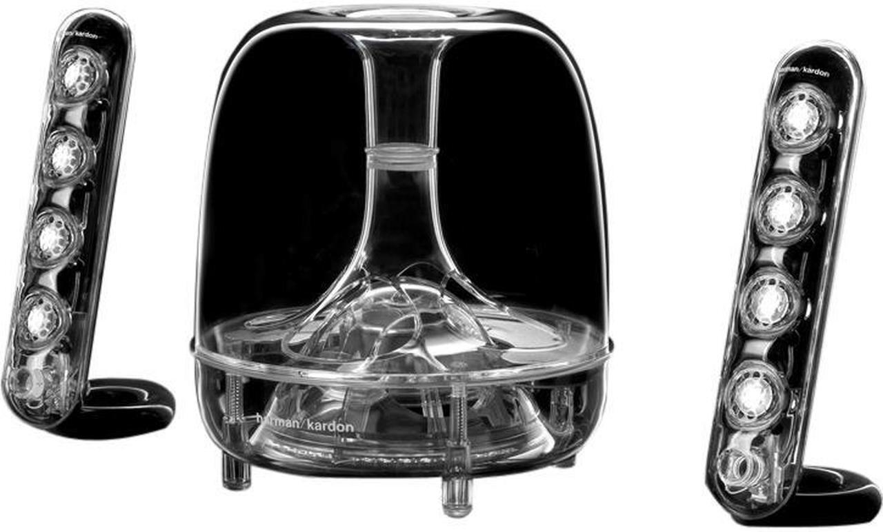 Alt view image 2 of 13 - Harman Kardon SoundSticks III 2.1 Plug and Play Multimedia Speaker System