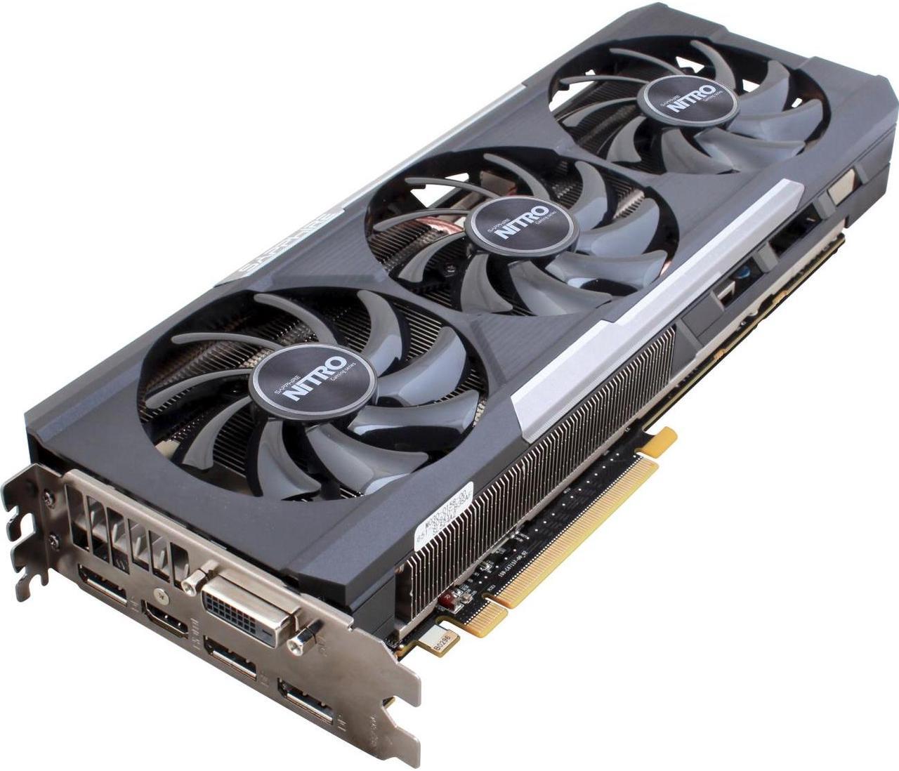 Alt view image 3 of 3 - Sapphire Nitro AMD Radeon R9 390 8GB GDDR5 DVI/HDMI/3DisplayPort PCI-Express Video Card w/ Back Plate