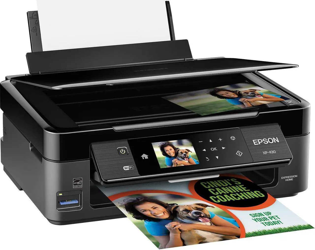 Alt view image 12 of 19 - EPSON Expression XP-430 (C11CE59201) 5760 dpi x 1440 dpi wireless/USB color Inkjet MFP Printer