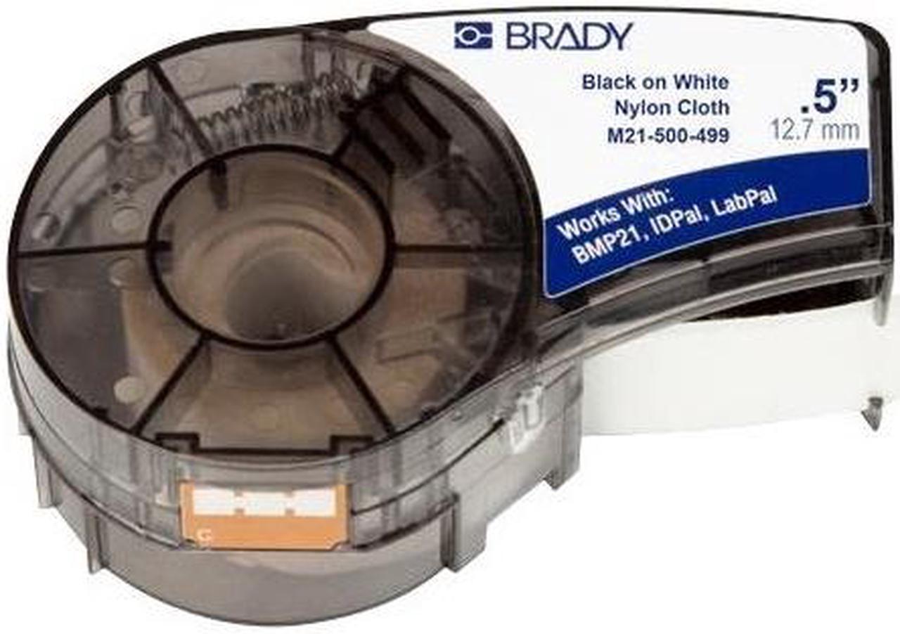 Alt view image 4 of 9 - BRADY M21-500-499 Label Tape Cartridge, Black/White, Labels/Roll: Continuous