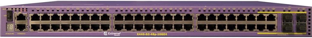 Main image of Extreme Networks X440-G2-48p-10GE4 Ethernet Switch