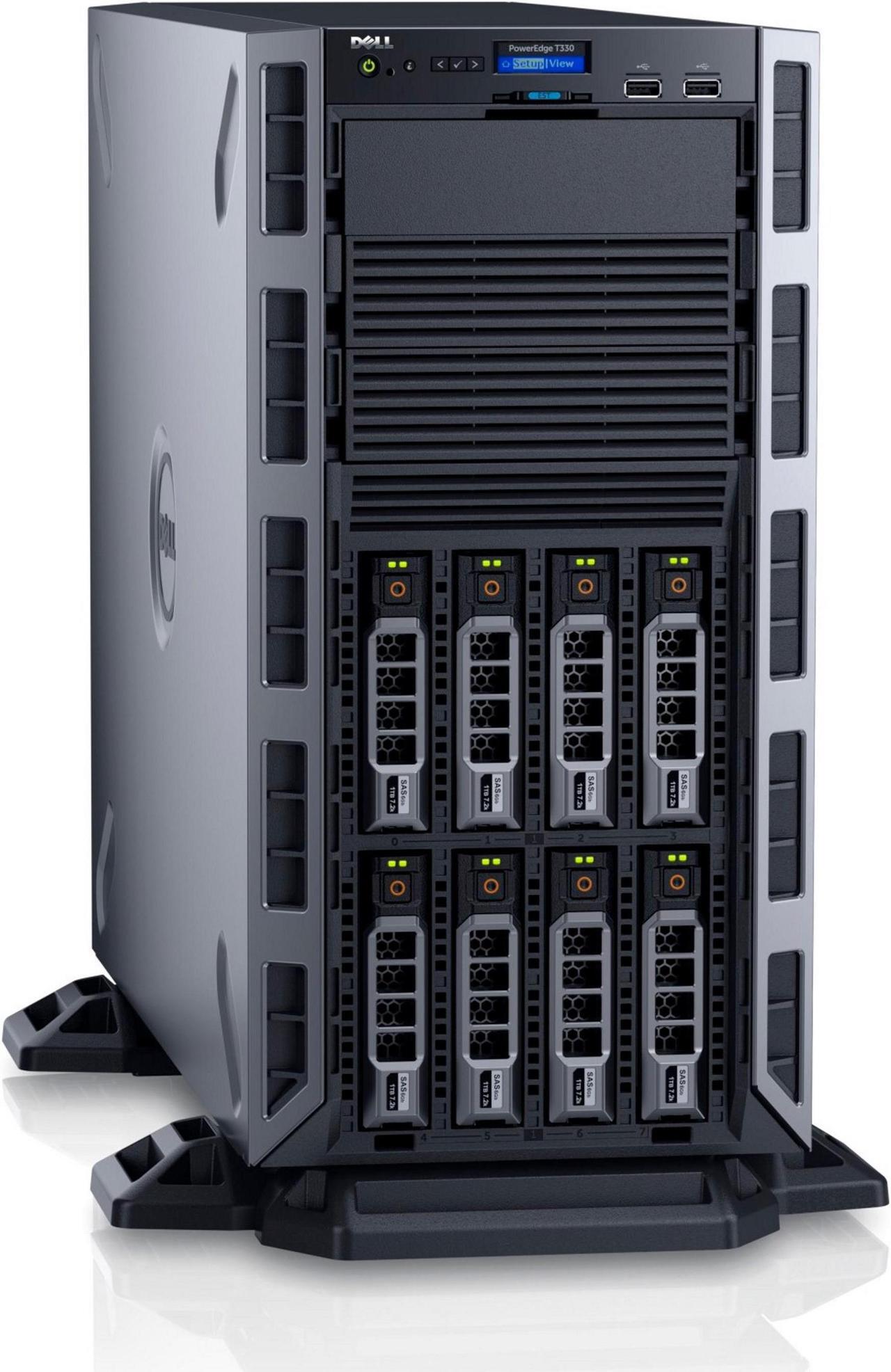 Alt view image 3 of 5 - Dell PowerEdge T330 5U Tower Server - 1 x Intel Xeon E3-1240 v5 Quad-core (4 Core) 3.50 GHz
