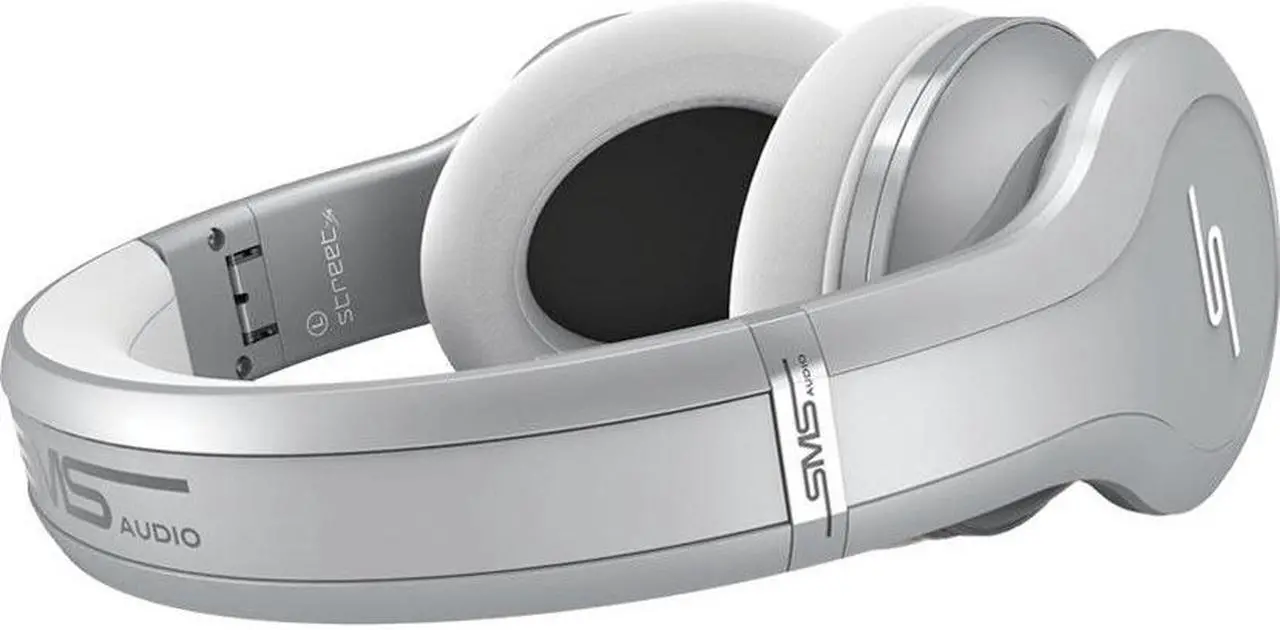 Alt view image 20 of 20 - SMS Audio STREET by 50 Cent ANC Active Noise-Canceling Headphones - Cool Silver