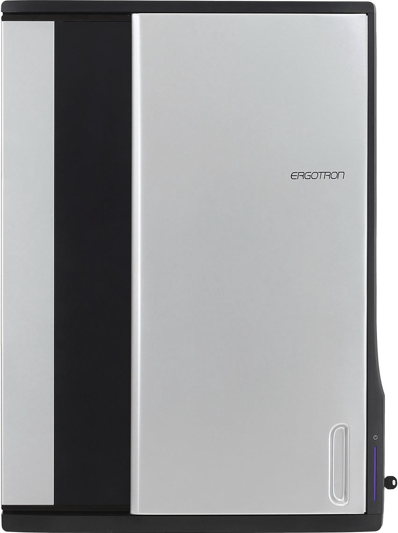 Alt view image 2 of 11 - Ergotron Zip12 Charging Wall Cabinet - Up to 12" Screen Support - 44.40 lb Load Capacity - 35.6" Height x 26.4" Width x 5.9" Depth - Wall Mountable - Steel - Black, Silver
