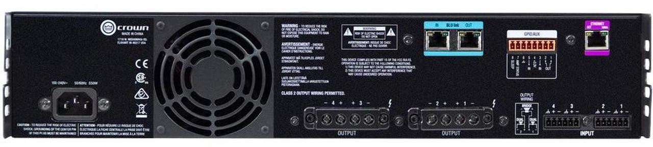 Alt view image 2 of 2 - Crown CDi DriveCore 4|600BL Amplifier - 2400 W RMS - 4 Channel