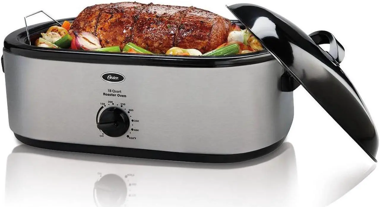 Main image of Oster 18-Quart Roaster Oven with Buffet Server, Stainless Steel Finish, CKSTRS18-NP