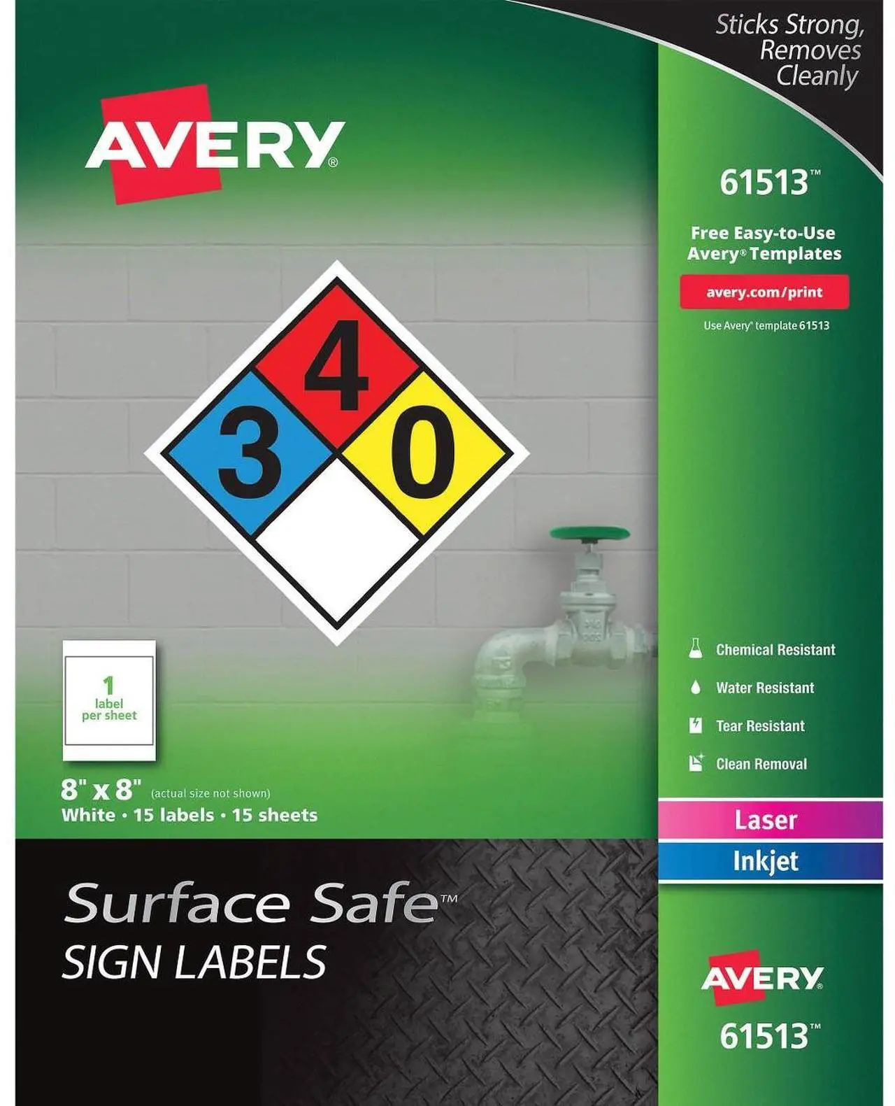 Main image of Avery Surface Safe Sign Labels